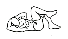 cross body crunch
