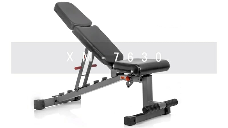 xmark 7630 adjustable weight bench 
