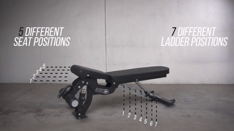 adjustable positions rep bench