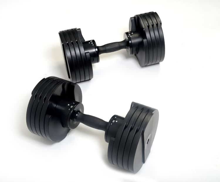 2 black core fitness dumbbells