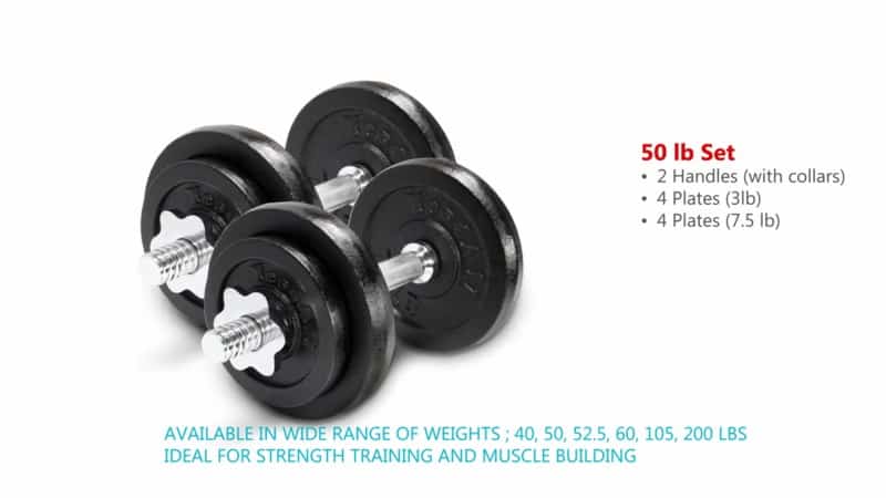 aet of yes4all adjustable dumbbells