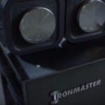 Set of two ironmaster dumbbells on stand