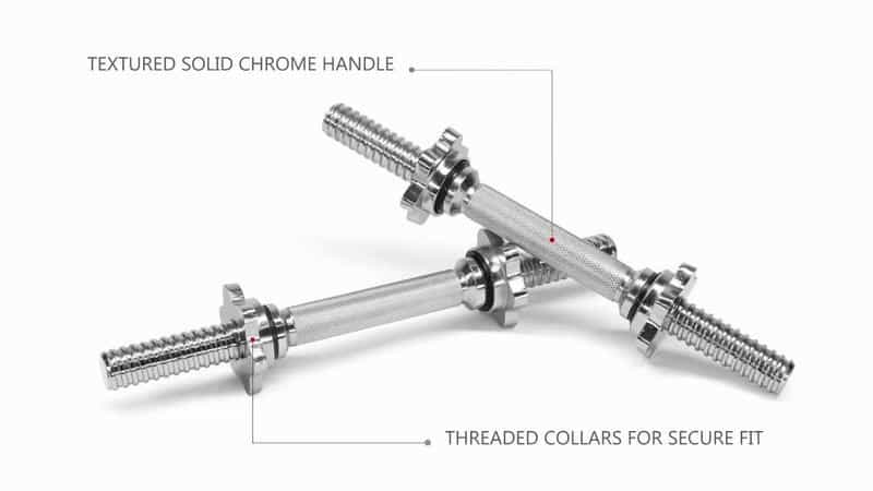 yes4all dumbbell handles 2 empty dumbbell handles and collars