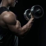 bodybuilder curling adjustable dumbbell