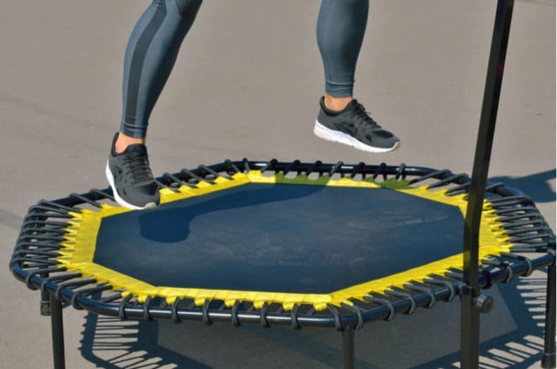 How to Exercise With A Trampoline At Home, Includes Video!