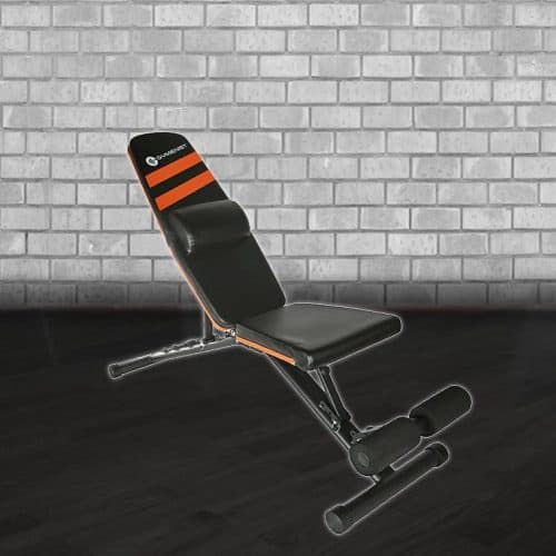 gymenist weight bench in home gym