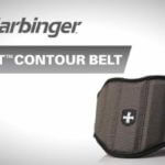 close up of harbinger weightlifting belt firm fit