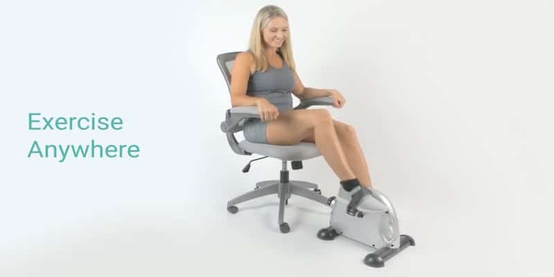 woman using vive pedal exerciser