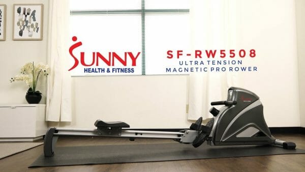 sunny sf-rw5508 rwoing machine in front room of house