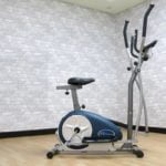 body champ duel elliptical presented in a front room of house