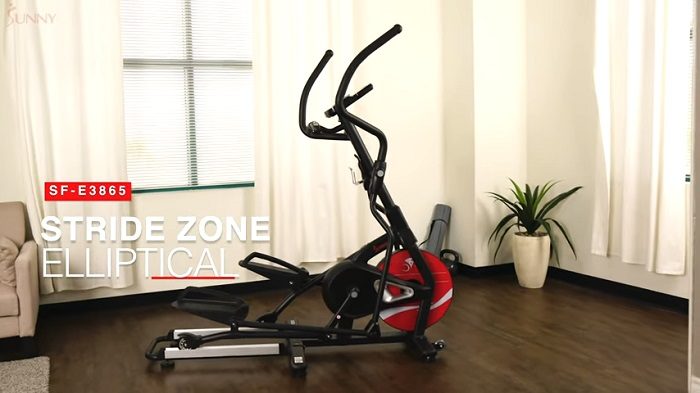 Sunny Health SF-E3865 Elliptical in front room of house