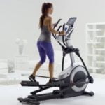 woman exercising on ProForm Endurance 520E elliptical