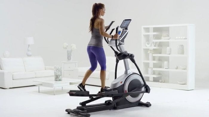 woman exercising on ProForm Endurance 520E elliptical