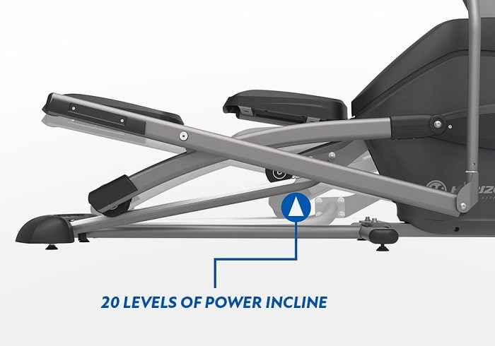 Horizon 7.0 AE elliptical incline power incline feature of Horizon Fitness 7.0 elliptical trainer