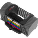 Powerblock sport 24 adjustable dumbbell white baackground