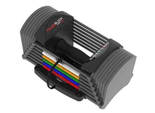 Sport-24-Gray Powerblock sport 24 adjustable dumbbell white baackground