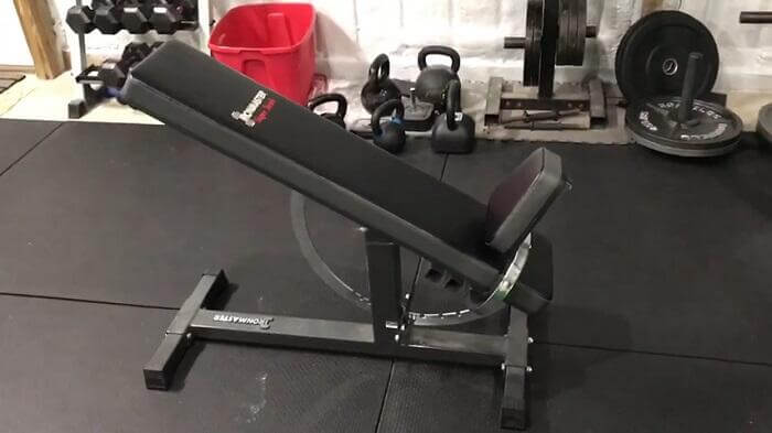 ironmaster super bench in home gym