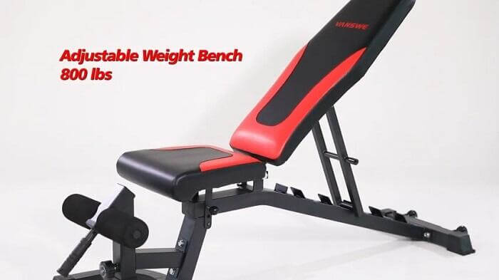 vanswe adjustable weight bench