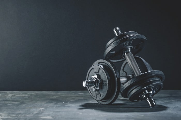 plate loaded adjustable dumbbells Pair of cheap plate loaded adjustable dumbbells
