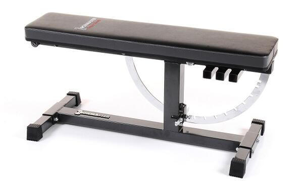 Ironmaster adjustable bench in flat position seat removed