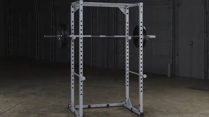 Powerline PPR200X Power Rack Body-solid powerline 200 power rack with loaded barbell