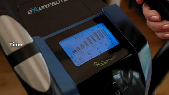 Exerpeutic 4322 monitor demonstration of elliptical monitor