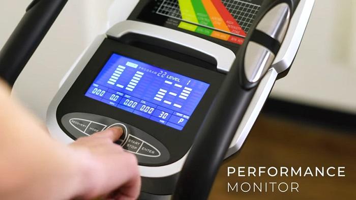 sunny health SF-E320002 monitor demonstration of sunny health elliptical monitor