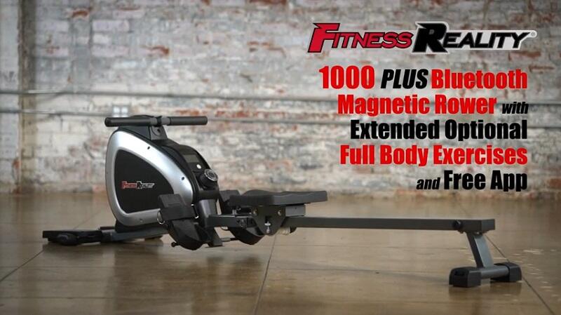 fitness reality 1000 rower with bluetooth in showroom