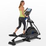 horizon 7.0 elliptical machine woman exercising