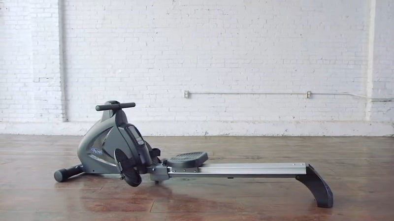 man rowing on stamina avari rowing machine