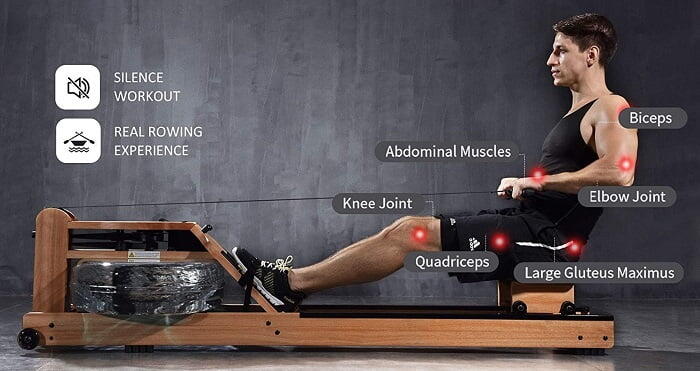best features of eriding water rower