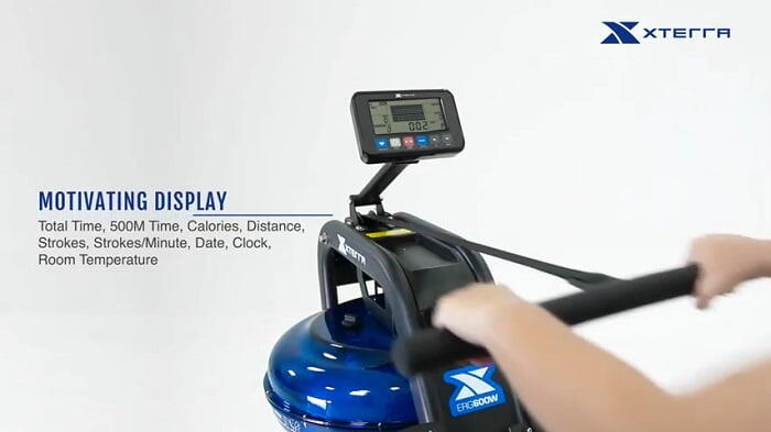 xterra water rower erg600 monitor lcd