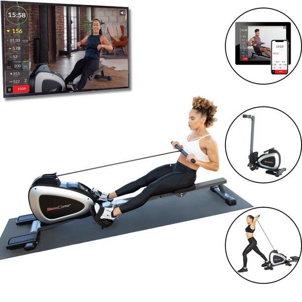 fitness reality 1000 plus rower showing all features