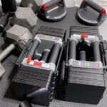 pair of powerblock elites next fixed weight dumbbell