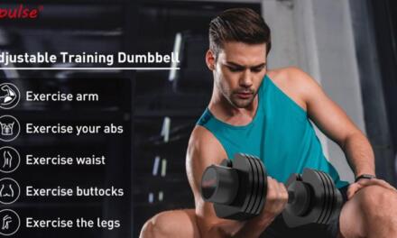Bpulse Adjustable Dumbbell: Space saving weights for home gyms