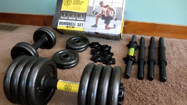 golds gyms 40lb dumbbells golds gym dumbbell bars and weight plates