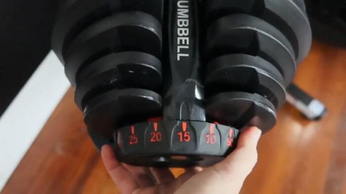 bowflex 1090 adjustable dumbbell 5lb weight increments