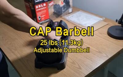 Cap Adjustable Dumbbell Review (25lb) Affordable space saving weights for your home