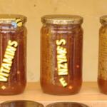 3 honey jars