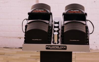 Powerblock Pro 50 Adjustable Dumbbells Review: new open handle design and Flex technology