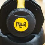 side view of everlast adjustable dumbbell