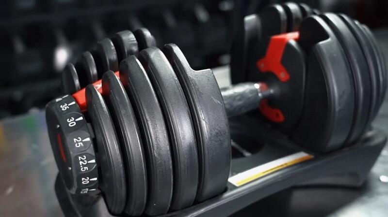 single bowflex 1090 adjustable dumbbell single bowflex fully loaded 1090 dumbbell