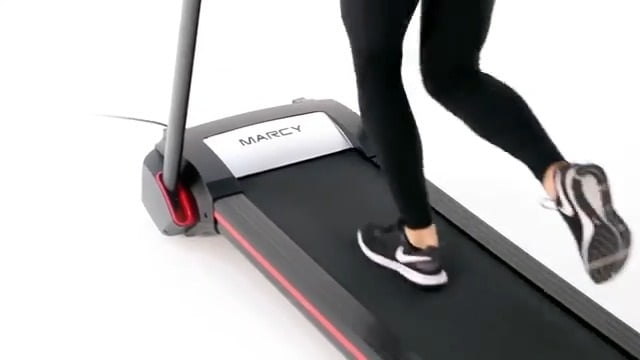 woman jogging on marcy treadmill