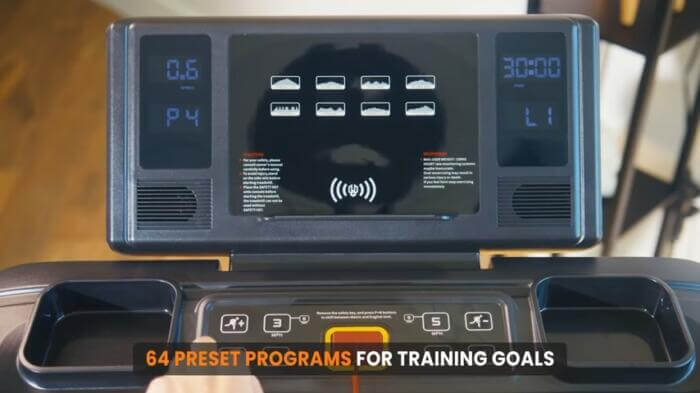 sportsneer folding treadmill monitor sportsneer folding treadmill monitor with 64 workout programs