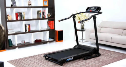 side view of 400 lb capacity treadmill from progear