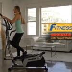 woman pedaling on fitness reality E5500XL Elliptical