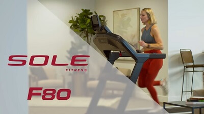 woman running on sole f80 heavy duty treadmill
