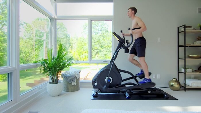 side view of the nautilus E618 elliptical