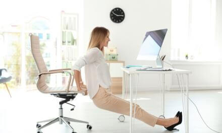10 Minute Office Workout: 7 best desk exercises (no equipment)