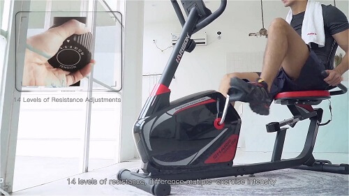 harison recumbent bike resistance man adjusting harison recumbent exercise bike resistance knob